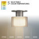 Twist-N-Lite LED 5 inch Brushed Nickel Semi-Flush Mount Ceiling Light