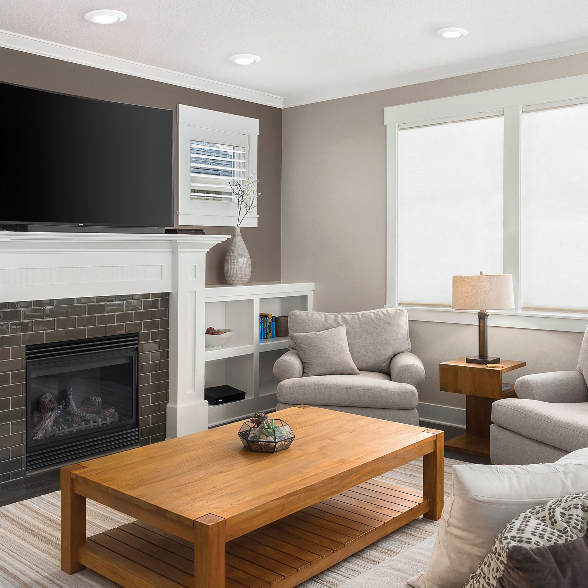 I Can't Believe It's Not Recessed LED 7.5 inch White Flush Mount Ceiling Light in 4, WAC Limited