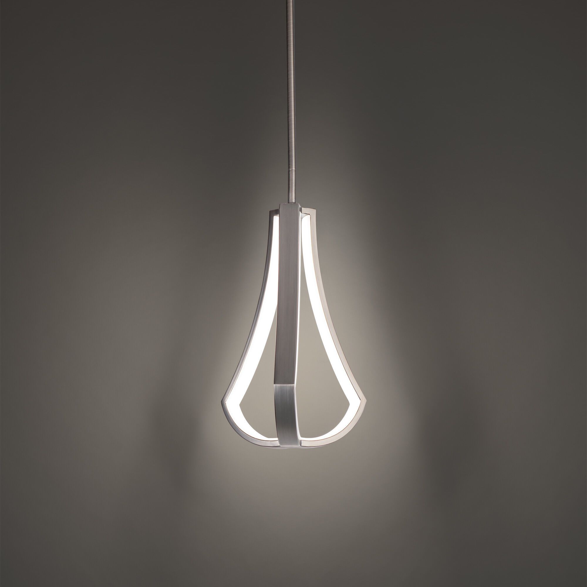 Artemis LED 8.38 inch Brushed Nickel Pendant Ceiling Light, dweLED