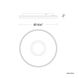Pinpoint LED 16.38 inch Black Flush Mount Ceiling Light in 4000K, dweLED