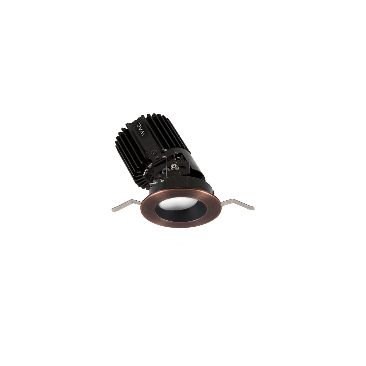 Volta LED Black Recessed Lighting in Narrow, 90, 2700K, Round