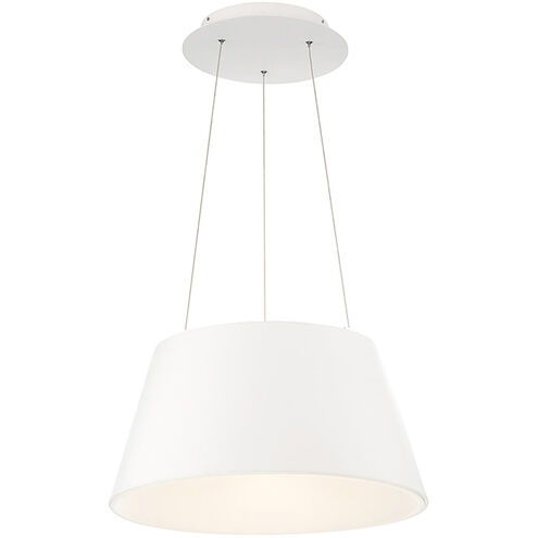 Vida LED 17.5 inch White Pendant Ceiling Light in 18in, dweLED