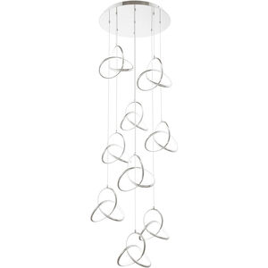 Vornado LED 23 inch Chrome Multi-Light Pendant Ceiling Light, dweLED