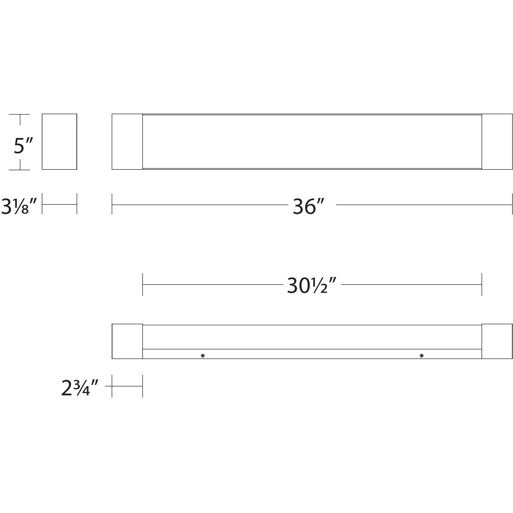 Darcy LED 36 inch Brushed Nickel Bath Vanity & Wall Light, dweLED