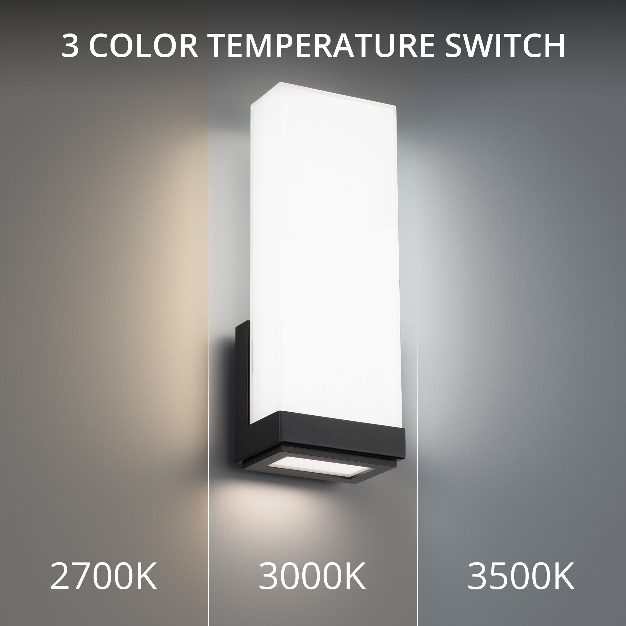 Coltrane Wall Sconce Wall Light in 2700K, Black, dweLED