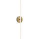 Lanky Wall Sconce Wall Light in 3500K, Aged Brass, dweLED