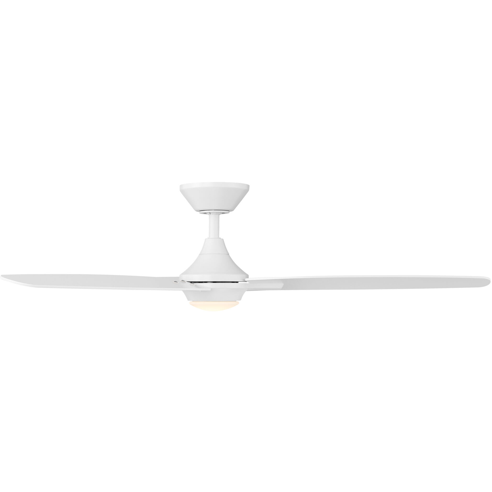 Blitzen 54 inch Matte White Downrod Ceiling Fans, Smart Fan