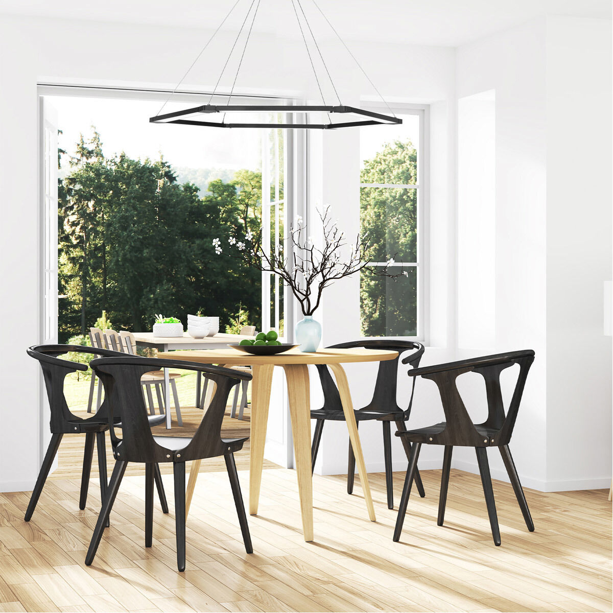 WAC Lighting PD-14032-BK Lune LED 32 inch Black Pendant