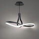 Mobius Linear Pendant Ceiling Light in Black, dweLED