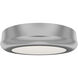 Parthenon LED 5 inch Brushed Nickel Flush Mount Ceiling Light in 3000K, dweLED