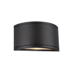 Tube LED 4 inch Black Outdoor Wall Light