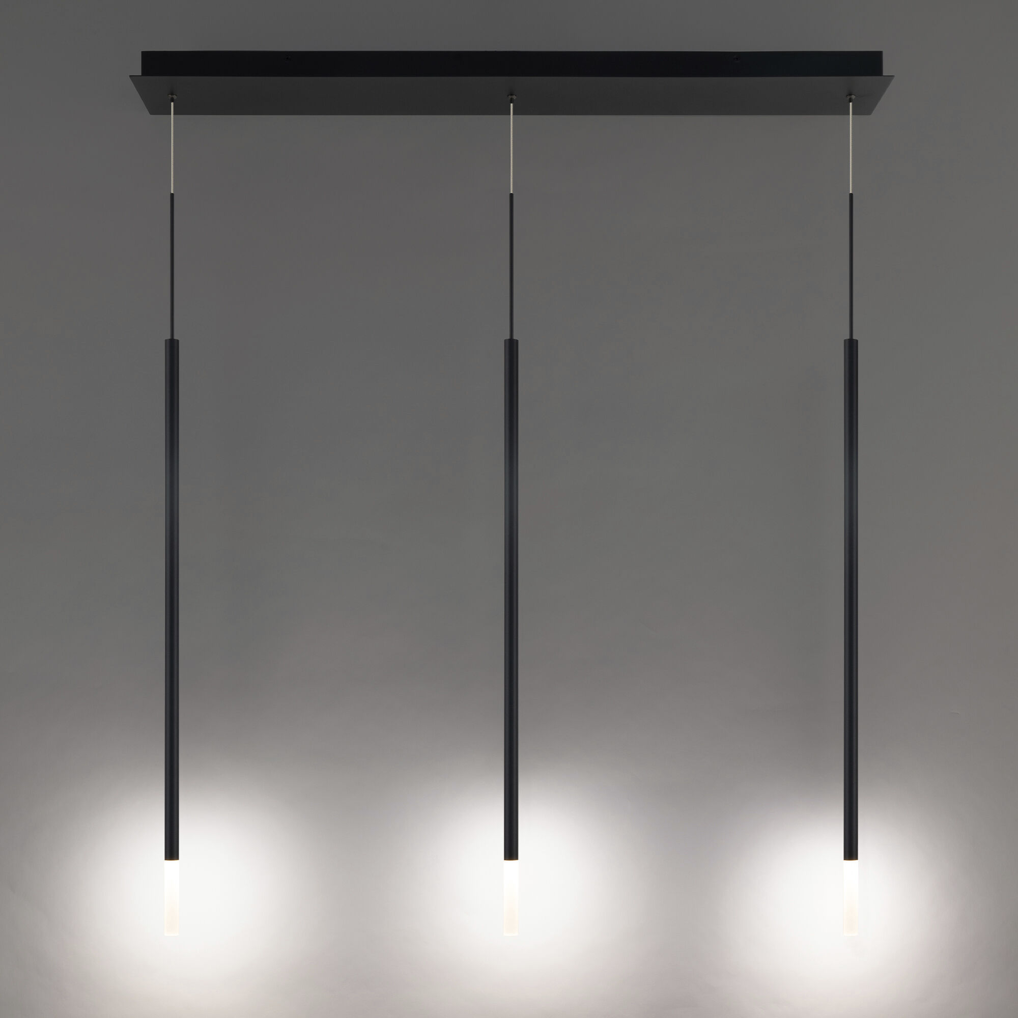 Viggo LED 15 inch Black Multi-Light Pendant Ceiling Light, dweLED