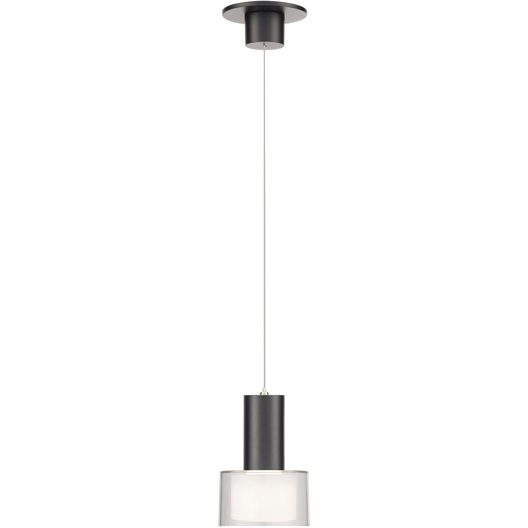 Twist-N-Lite LED 5 inch Black Mini-Pendant Ceiling Light, WAC Limited
