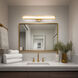 Serena LED 32.5 inch Black Bath Vanity & Wall Light, dweLED