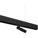 Ventrix 1 Light 48 Black Track Fixtures Ceiling Light