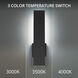 Stag LED 2.5 inch Black Outdoor Wall Light in 3500K, dweLED