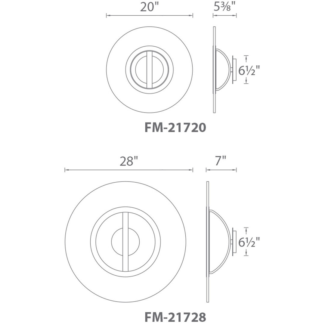 Elektron LED 28 inch Brushed Aluminum Semi-Flush Mount Ceiling Light, dweLED