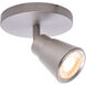 Solo Brushed Nickel 8.00 watt LED Spot Light, WAC Limited