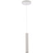 Silo 1 Light 120-277 VAC White/White Track Pendant Ceiling Light in 3000K