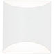 Duet 2 Light 2.5 inch White ADA Wall Sconce Wall Light in 3000K, dweLED