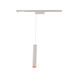 Silo Pendants 1 Light 120 Black/White Track Head Ceiling Light in 2700K