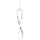 Marise 1 Light 0.88 inch Chrome Mini Pendant Ceiling Light, dweLED