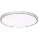 Geos LED 15 inch Titanium Flush Mount Ceiling Light in 3000K, dweLED