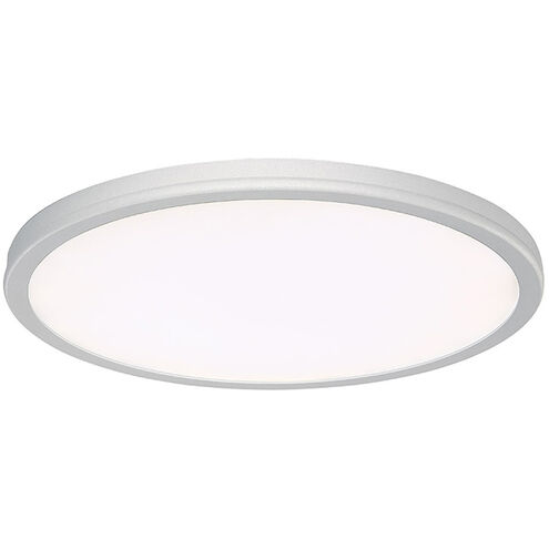 Geos LED 15 inch Titanium Flush Mount Ceiling Light in 3000K, dweLED