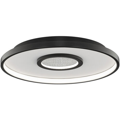 Pinpoint LED 16.38 inch Black Flush Mount Ceiling Light in 4000K, dweLED