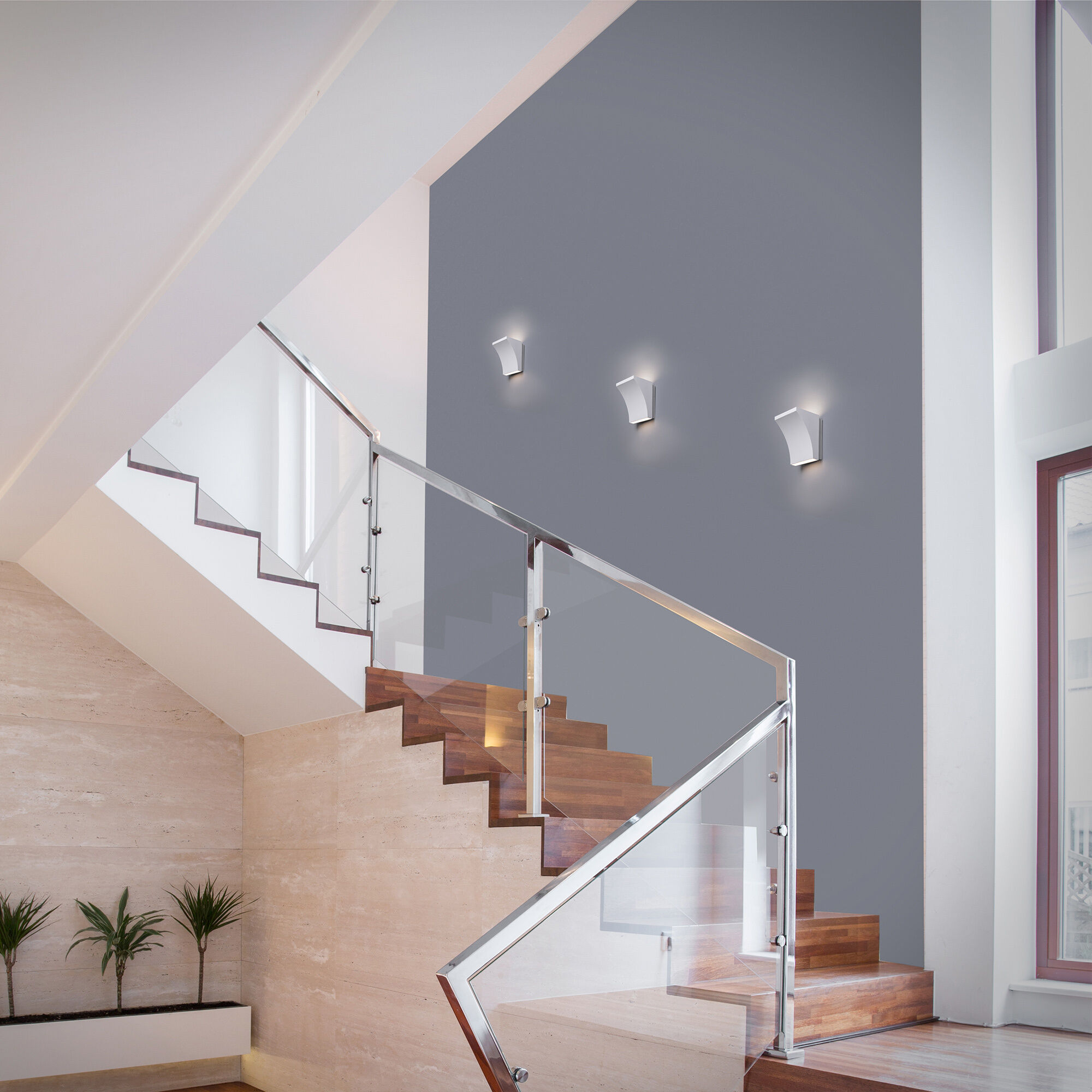 Cornice Wall Sconce Wall Light in 2700K, White, dweLED