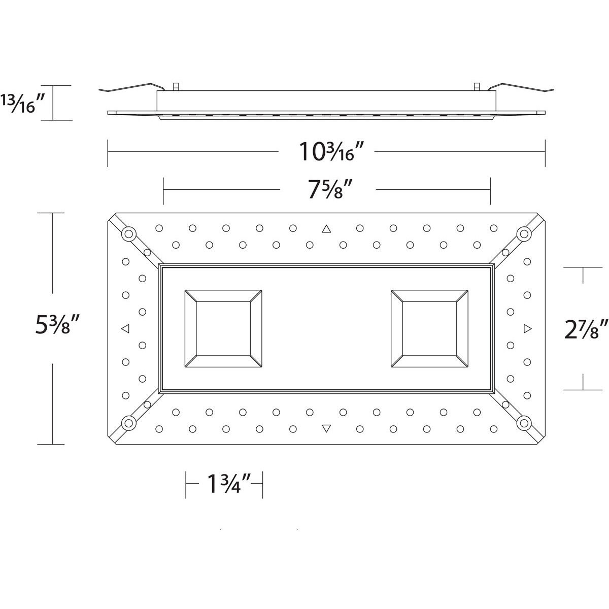 Ocularc LED White Recessed Trims