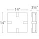 Meridien LED 13 inch Brushed Nickel Flush Mount Ceiling Light, dweLED