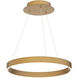 Sirius 1 Light 21 inch Aged Brass Pendant Ceiling Light, dweLED