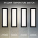 Wavelet LED 20 inch Black Outdoor Wall Light in 4000K, dweLED