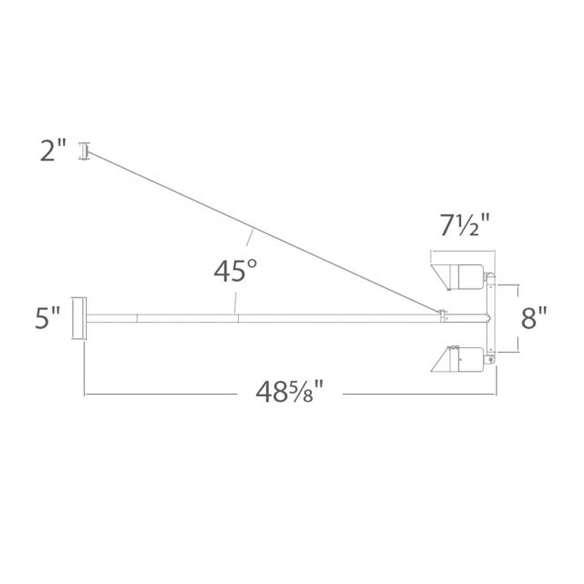 Endurance LED 5 inch Bronze Outdoor Wall Lighting in 4000K, WAC Limited