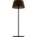 Pleat 14.75 inch 2 watt Bronze Rechargeable Table Lamp Portable Light