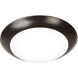 Disc LED 7.4 inch Bronze Flush Mount Ceiling Light in 4000K