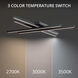 Parallax LED 32 inch Black Flush Mount Ceiling Light, dweLED