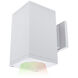 Cube Arch Graphite Sconce Wall Light in Flood, 90, Color Changing, Towards Wall