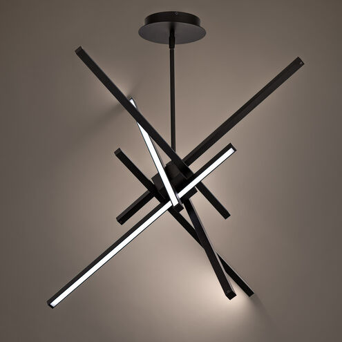 Parallax LED 39 inch Black Pendant Ceiling Light, dweLED