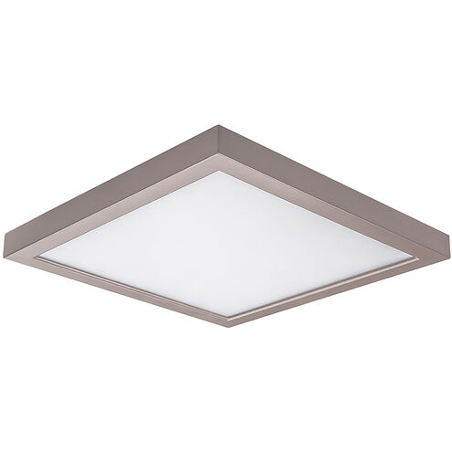 Square LED 5 inch Nickel Flush Mount Ceiling Light in 3000K