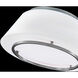 Hailey LED 16 inch Brushed Nickel Flush Mount Ceiling Light, dweLED