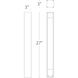 Gate 12 7 watt Black Path and Area Light in 2700K Warm LED, WAC Landscape