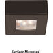 LED Button Light 24 LED 2.25 inch Dark Bronze Puck Light in 3000K