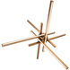 Parallax LED 29 inch Aged Brass Pendant Ceiling Light in 29in, dweLED