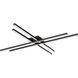 Parallax LED 42 inch Black Flush Mount Ceiling Light, dweLED