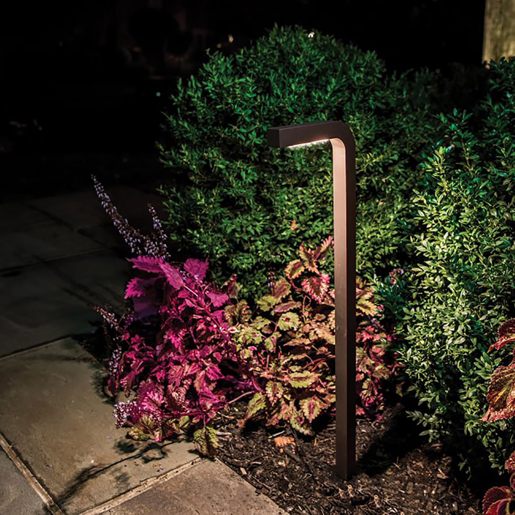 Balance 12 6.5 watt Black Path Lighting in 2700K, Path and Area Light, WAC Landscape