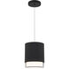 Cloak LED 4.63 inch Black Pendant Ceiling Light in 3000K, dweLED