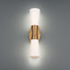 Locke LED 4.88 inch Aged Brass Bath Vanity & Wall Light, dweLED