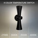 Fido LED 16 inch Black Outdoor Wall Light, dweLED